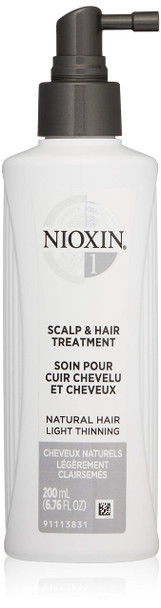 Nioxin Scalp and Hair Leave-In Treatment System 1 for Fine Hair with Light Thinning, 6.8 Fl Oz
