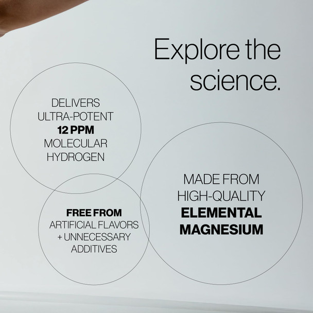 H2TAB  Molecular H2TAB Hydrogen Tablets with Magnesium -12 PPM Hydrogen Tablets for Drinking Water -Rich in Antioxidants Supports Cellular Health Recovery & Cognitive Function (30 Counts Unflavored)