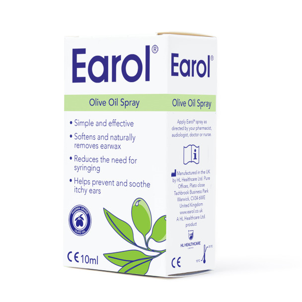 Earol Olive Oil Natural Ear Wax Softener Naturally Removing Effective Spray