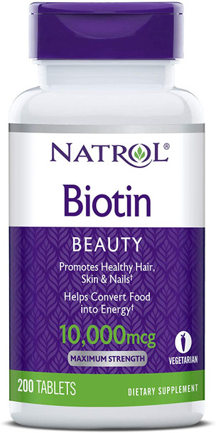 Natrol Biotin 10,000mcg, 200Count