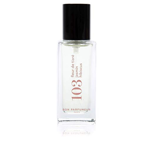 Bon Parfumeur 103 Tiare Flower, Jasmine and Hibiscus Eau de Parfum Travel Spray .5 oz / 15ml