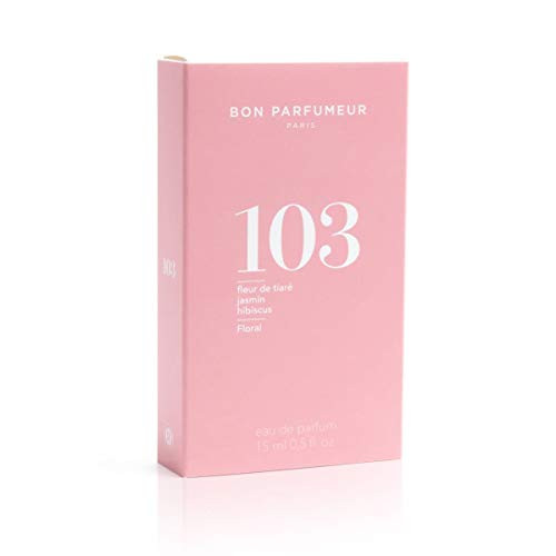 Bon Parfumeur 103 Tiare Flower, Jasmine and Hibiscus Eau de Parfum Travel Spray .5 oz / 15ml