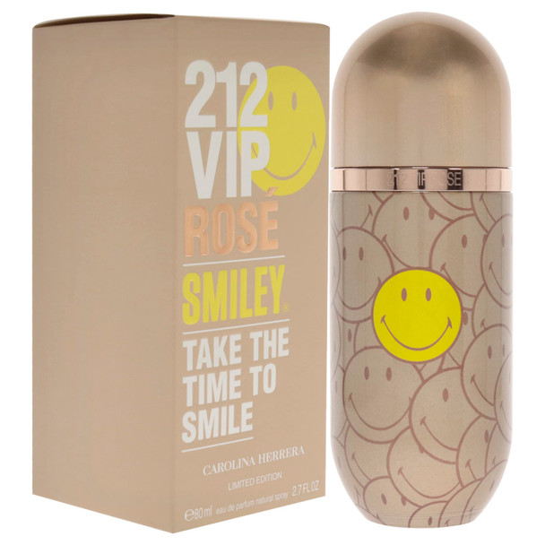 Carolina Herrera 212 VIP Rose Smiley EDP Spray Women 2.7 oz