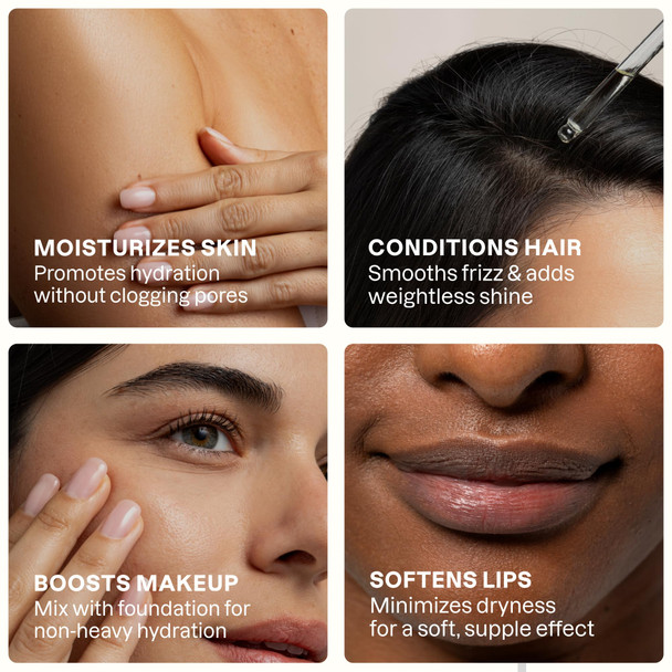 Cliganic Organic Argan Oil, 100% Pure - for Hair, Face & Skin Cold Pressed Carrier Oil