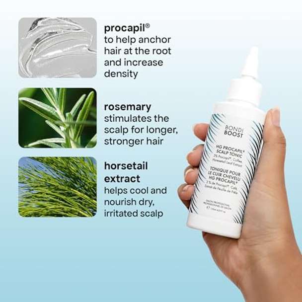 BondiBoost Intensive Spray & Procapil Hair Tonic Power Couple Bundle [4.23 Fl Oz each], Leave In Hair Treatment for Thinning Hair, Lightweight Non-Greasy Formula + Vegan/Cruelty , Australian Made