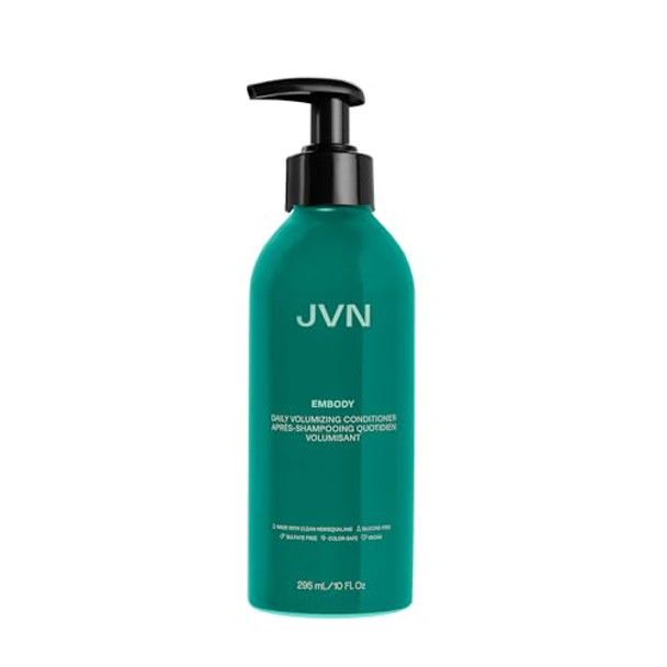 JVN Embody Volumizing Conditioner, Clean, Volume-Boosting Conditioner for All Hair Types, Adds Fullness and Restores Shine, Sulfate-, 10 Fluid Ounces