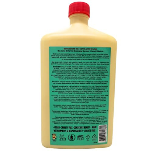 Lola From Rio - Meu Cacho Minha Vida - Hydrating Shampoo For Defined, Soft, Vibrant Curls, Nourishing, Mousturizing, Paraben, Sulfate- 16.9 Fl Oz