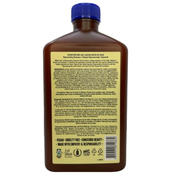 Lola From Rio – Rapunzel Rejuvenating Shampoo – Nourishing & Strengthening Shampoo for Fine, Thinning Hair – Supports Scalp & Hair Vitality – Sulfate- & Hydrating – 8.45 fl oz