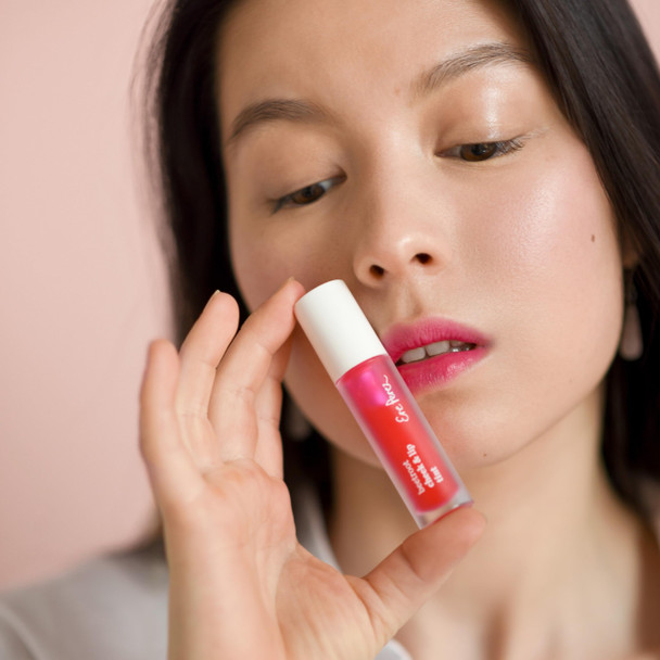 Ere Perez - Natural Beetroot Cheek + Lip Tint Water-Resistant, Long-Lasting, Hydrating, Vibrant Blue Agave, Rosehip Oil + Vitamin E Vegan, Cruelty-, Clean Beauty (Joy-Red)
