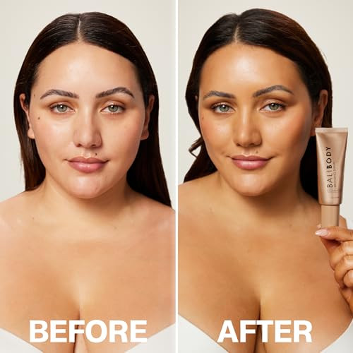 Bali Body Bronzing Serum Hydrating with Hyaluronic Acid & Vitamin E Anti-Aging Skin Bronzing Serum for Face Lightweight, Non-Greasy, Buildable Skin Tint Cruelty- (30 ml / 1.01 fl oz)