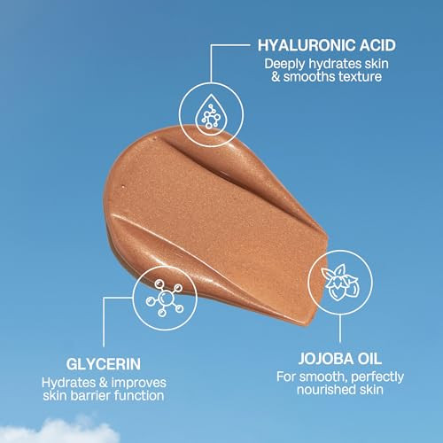 Bali Body Bronzing Serum Hydrating with Hyaluronic Acid & Vitamin E Anti-Aging Skin Bronzing Serum for Face Lightweight, Non-Greasy, Buildable Skin Tint Cruelty- (30 ml / 1.01 fl oz)