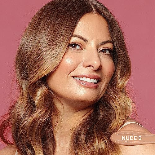 Nudestix Tinted Cover Liquid Foundation, Buildable Coverage for Even Skin Tone, Flawless Natural Lightweight Makeup Finish, 0.84 fl oz (25 ml) (Nude 5)