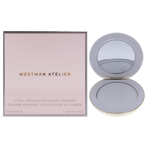 Westman Atelier Vital Pressed Skincare Blurring Talc- Setting Powder Translucent - 0.17 oz