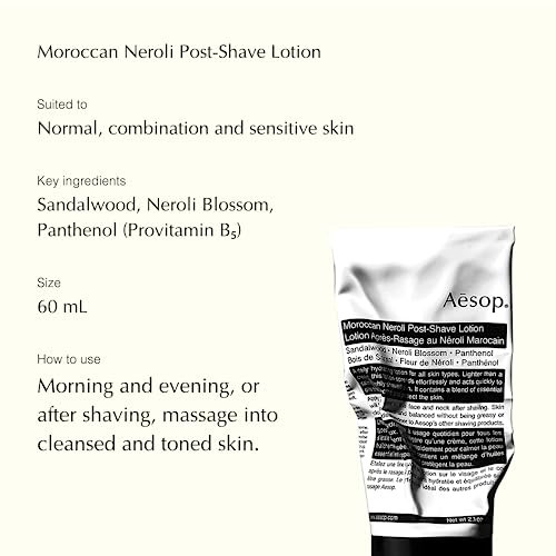 Aesop Grooming Kit - Sculpt Hair Polish 100mL / 3.4 oz & Moroccan Neroli Post-Shave Lotion 60 mL Paraben, Cruelty- & Vegan