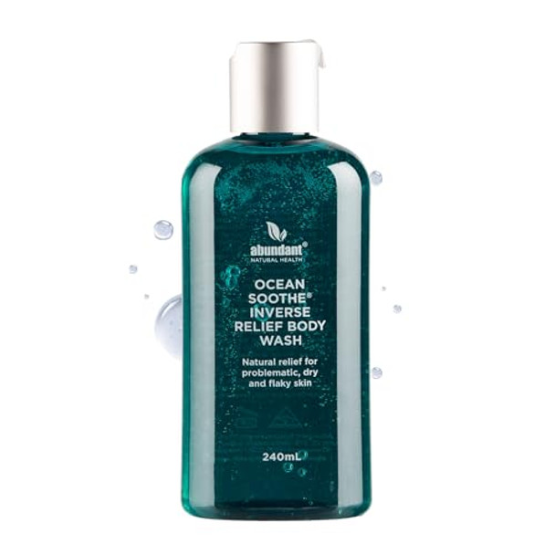 Abundant Natural Health Ocean Soothe Inverse Relief Body Wash with Highly Concentrated Pure Magnesium Salts to Cleanse and Hydrate Dry, Flaky Skin, Moisturizing, Fragrance-, 240mL