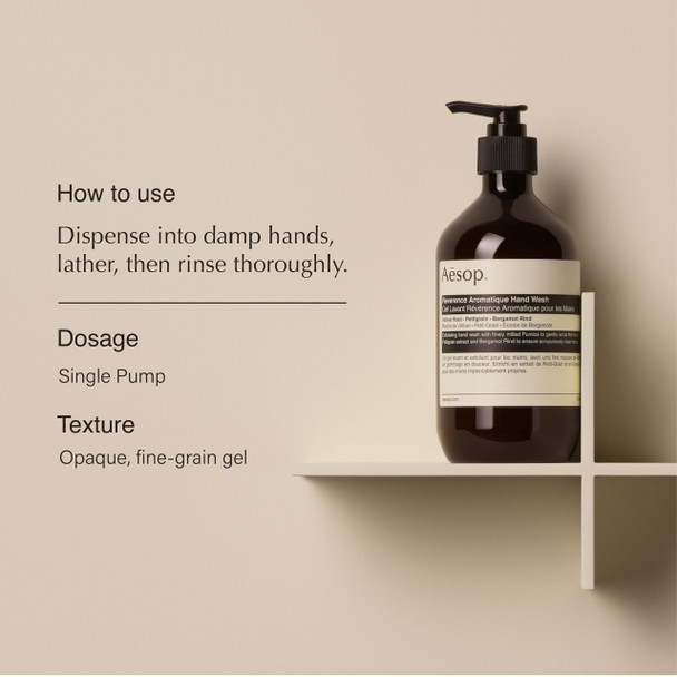 Aesop Resurrection Aromatique Hand Wash + Hand Balm Set Cleansing, Skin Softening, Hydrating 16.9 oz + 2.6 oz