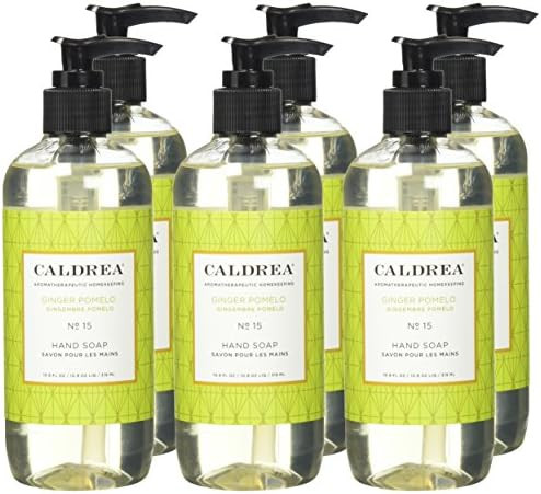 Caldrea Hand Soap Liquid, Ginger Pomelo, 11-Ounce Bottles (Pack of 6)