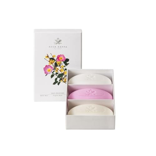 Acca Kappa Soap Set (3x150GR) White Moss, Virginia Rose, Calycanthus
