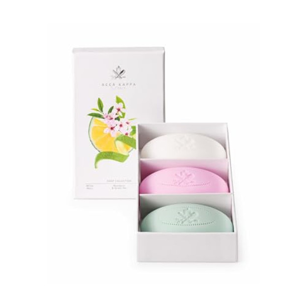 Acca Kappa Soap Set (3x150GR) White Moss, Sakura Tokyo, Mandarin and Green Tea