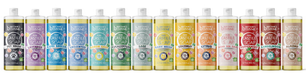 Brittanie's Pure Castile Liquid Soap Citrus – 2 Pack (32oz Each) Natural, Organic, Multi-Purpose Soap for Body, Face, Home & Pets Vegan, Sulfate-, Made in USA