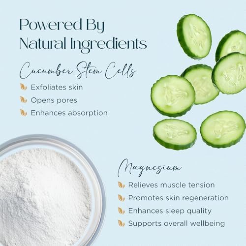 Abundant Natural Health Ocean Magnesium Spray Enriched with Cucumber Stem Cells for Muscle Relief and Relaxation, Topical Use, Effective and Quick Absorption, Fragrance-, 100mL