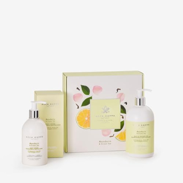 Acca Kappa Mandarin and Green Tea Body Care Set Grey