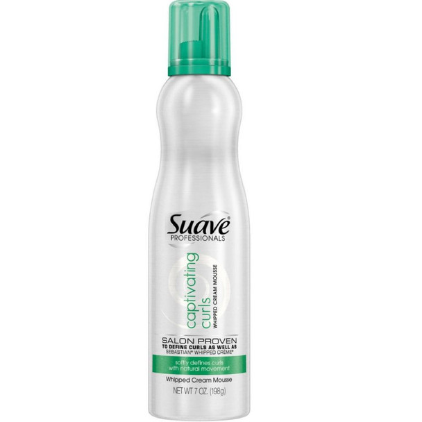 Suave Professionals Captivating Curls Whipped Cream Mousse, 7 oz