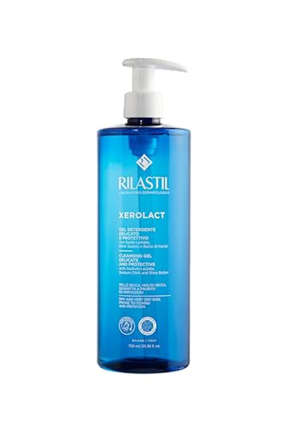 Rilastil Xerolact - Gel Limpiador Reparador para Piel Seca con Tendencia al Rascado e Irritación, 750 Mililitros