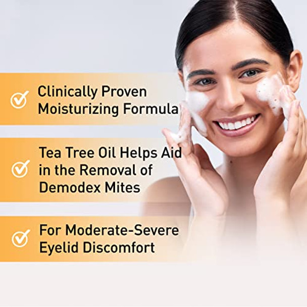 OCuSOFT Oust Demodex Foam Cleanser - Extra Strength - Foaming Cleanser for Eyelids & Eyelashes with Tea Tree Oil - Eyelid Cleanser to Remove Oil, Debris & Pollen - 1.68 fl oz OCuSOFT Oust Demodex Foam Cleanser - Extra Strength - Foaming Cleanser for Eyelids & Eyelashes with Tea Tree Oil - Eyelid Cleanser to Remove Oil, Debris & Pollen - 1.68 fl oz