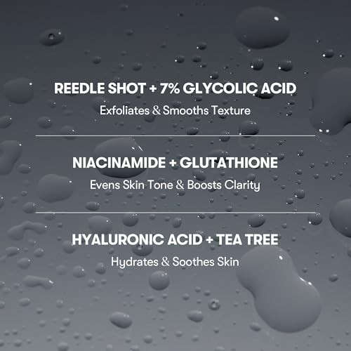 VT COSMETICS 7% Glycolic Acid Reedle Shot Head to Toe Mist with Niacinamide Exfoliating Spray for Bumpy and  Strawberry Skin Dark Spots Skin Texture Keratosis Pilaris Korean Skincare (4.05 fl oz)