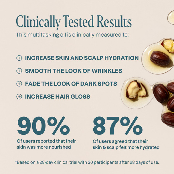 Cliganic Organic Jojoba Oil, 100% Pure (4oz) Moisturizing for Face, Hair, Skin & Nails Natural Cold Pressed Hexane Base Carrier Oil