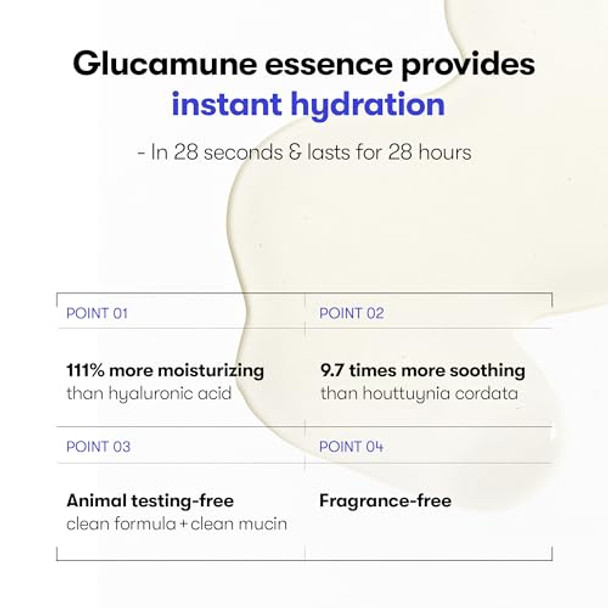 VT COSMETICS Glucamune Essence, Hydrating Vegan Serum for Face, For Dry & Sensitive Skin, Hypoallergenic, Fragrance-, Beta-Glucan, Glucosamine,Korean Skincare (3.38 fl. oz.)