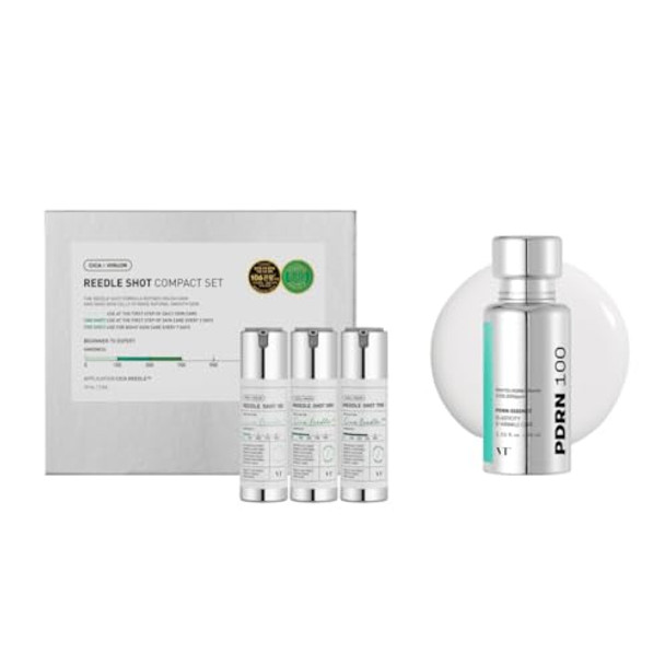 VT COSMETICS PDRN 100 Essence & Reedle Shot Compact Set
