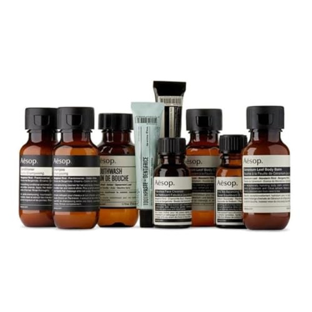 Aesop Amsterdam Travel Kit Unisex Luxury Skincare & Haircare Set for Travel TSA-Approved