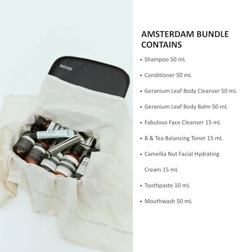 Aesop Amsterdam Travel Kit Unisex Luxury Skincare & Haircare Set