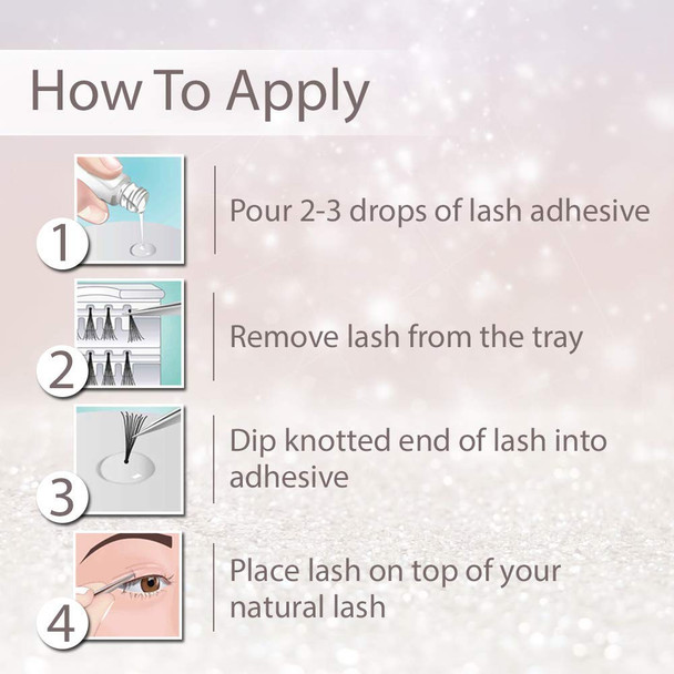 Ardell LashTite Lash Adhesive, Dark Eyelash Glue for Individual Lashes - Long-Lasting Waterproof Lash Glue, 0.75 oz, 2 Pack