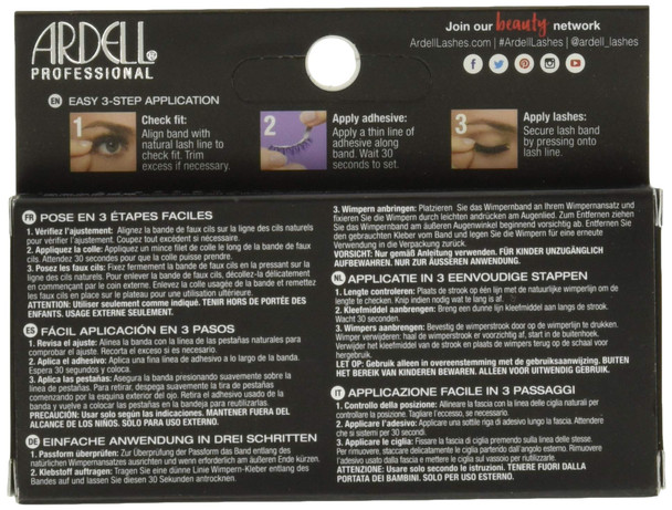 Ardell Faux Mink Lashes Wispies Eyelashes - Lightweight Reusable Strip Lashes with Invisiband, 4 Pack