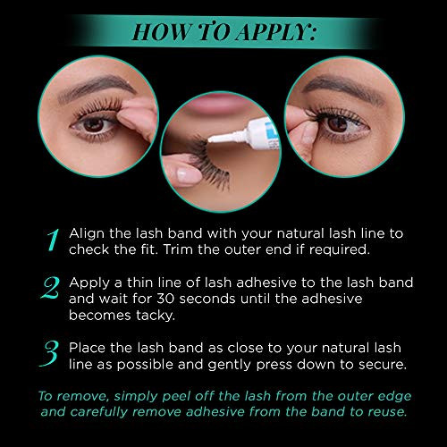 Ardell False Lashes Natural Babies, Black - Dramatic Lashes for Everyday Wear, 4 Pairs