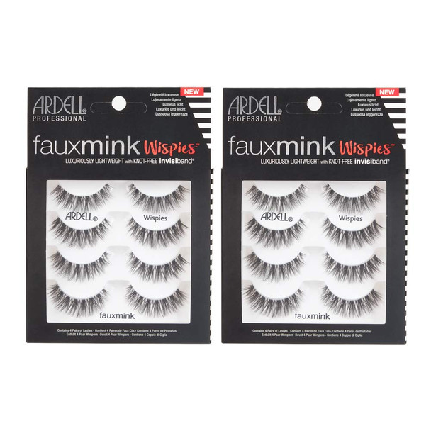 Ardell False Lashes Faux Mink Wispies Multipack, 1 pk x 4 pairs