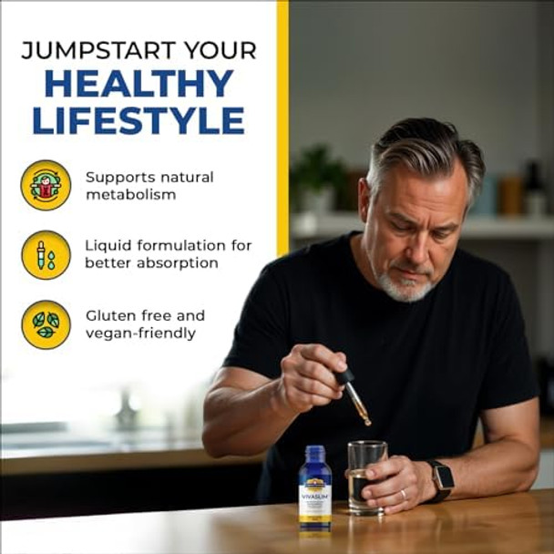 Simple Promise Vivaslim - Liquid Supplement With Maca Root, Rhodiola Rosea & African Mango - Supports Metabolism, Appetite Control & Weight Management - 2 Fl Oz