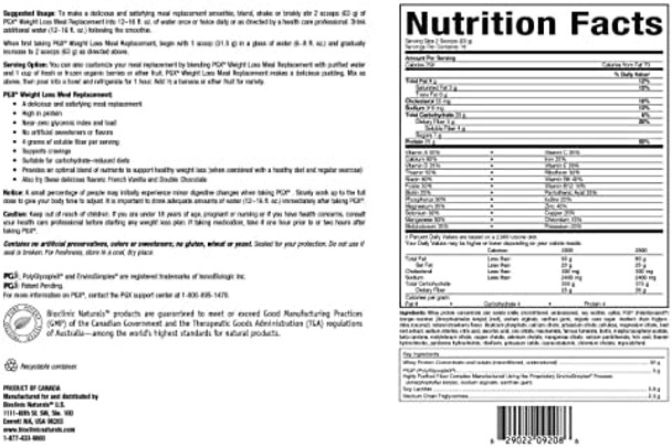 Bioclinic Pgx Weight Loss Meal Replacement French Vanilla 2.20 Pounds