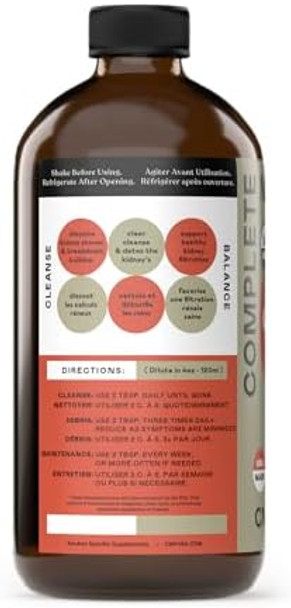 Complete Natural Products Kidney Complete - 16Oz Glass Bottle, Kidney Cleanse