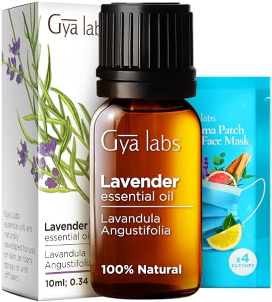Gya Labs Bergamot Oil For Hair & Lavender Oil Essential Oil For Diffuser Set - 100% Natural Aromatherapy Grade Essential Oils Set - 2X0.34 Fl Oz - Gya Labs Gya Labs Bergamot Oil For Hair & Lavender Oil Essential Oil For Diffuser Set - 100% Natural Aromatherapy Grade Essential Oils Set - 2X0.34 Fl Oz - Gya Labs