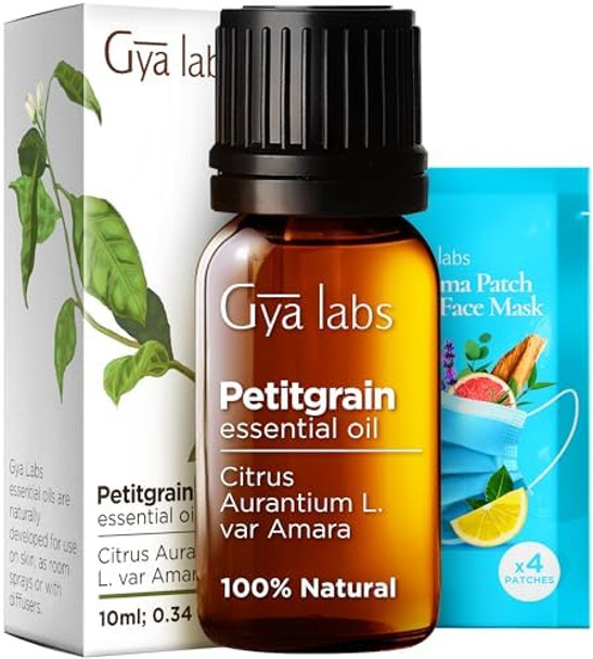 Gya Labs Petitgrain Essential Oil For Skin & Bergamot Oil For Hair Set - 100% Natural Aromatherapy Grade Essential Oils Set - 2X0.34 Fl Oz - Gya Labs Gya Labs Petitgrain Essential Oil For Skin & Bergamot Oil For Hair Set - 100% Natural Aromatherapy Grade Essential Oils Set - 2X0.34 Fl Oz - Gya Labs