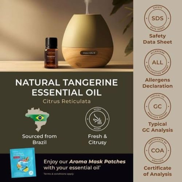Gya Labs Tangerine Essential Oil For Diffuser & Peppermint Oil For Hair Set - 100% Natural Aromatherapy Grade Essential Oils Set - 2X0.34 Fl Oz - Gya Labs Gya Labs Tangerine Essential Oil For Diffuser & Peppermint Oil For Hair Set - 100% Natural Aromatherapy Grade Essential Oils Set - 2X0.34 Fl Oz - Gya Labs