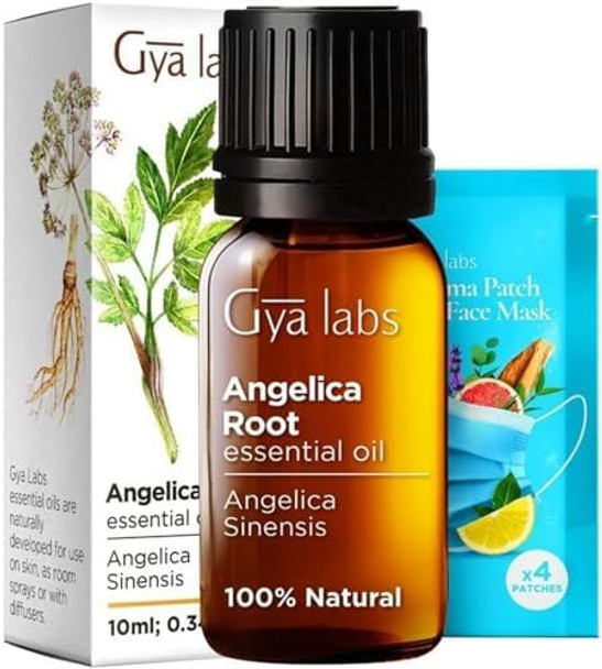 Gya Labs Angelica Root Oil For Uplifts Moods & Lemongrass Essential Oil For Diffuser Set - 100% Natural Aromatherapy Grade Essential Oils Set - 2X10Ml - Gya Labs Gya Labs Angelica Root Oil For Uplifts Moods & Lemongrass Essential Oil For Diffuser Set - 100% Natural Aromatherapy Grade Essential Oils Set - 2X10Ml - Gya Labs