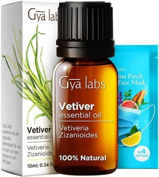 Gya Labs Vetiver Essential Oil For Skin (10Ml) & Jojoba Oil For Hair (100Ml) Set - 100% Natural Aromatherapy Grade Essential Oils Set - Gya Labs Gya Labs Vetiver Essential Oil For Skin (10Ml) & Jojoba Oil For Hair (100Ml) Set - 100% Natural Aromatherapy Grade Essential Oils Set - Gya Labs