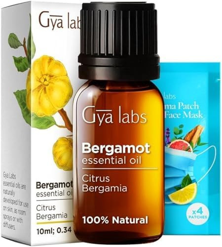 Gya Labs Tuberose Essential Oil For Diffuser & Bergamot Oil For Hair Set - 100% Natural Aromatherapy Grade Essential Oils Set - 2X0.34 Fl Oz - Gya Labs