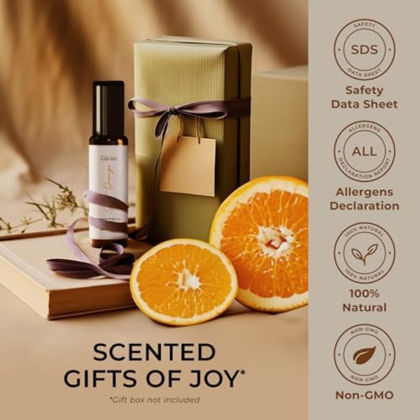 Gya Labs Sweet Orange Essential Oil For Diffuser & Sweet Orange Oil Roll On Set - 100% Natural Aromatherapy Grade Essential Oils Set - 2X0.34 Fl Oz - Gya Labs Gya Labs Sweet Orange Essential Oil For Diffuser & Sweet Orange Oil Roll On Set - 100% Natural Aromatherapy Grade Essential Oils Set - 2X0.34 Fl Oz - Gya Labs