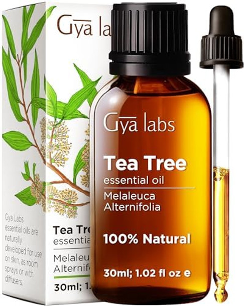 Gya Labs Tea Tree Oil For Skin (30Ml) & Rosemary Oil For Hair (10Ml) Set - 100% Natural Aromatherapy Grade Essential Oils Set - Gya Labs Gya Labs Tea Tree Oil For Skin (30Ml) & Rosemary Oil For Hair (10Ml) Set - 100% Natural Aromatherapy Grade Essential Oils Set - Gya Labs